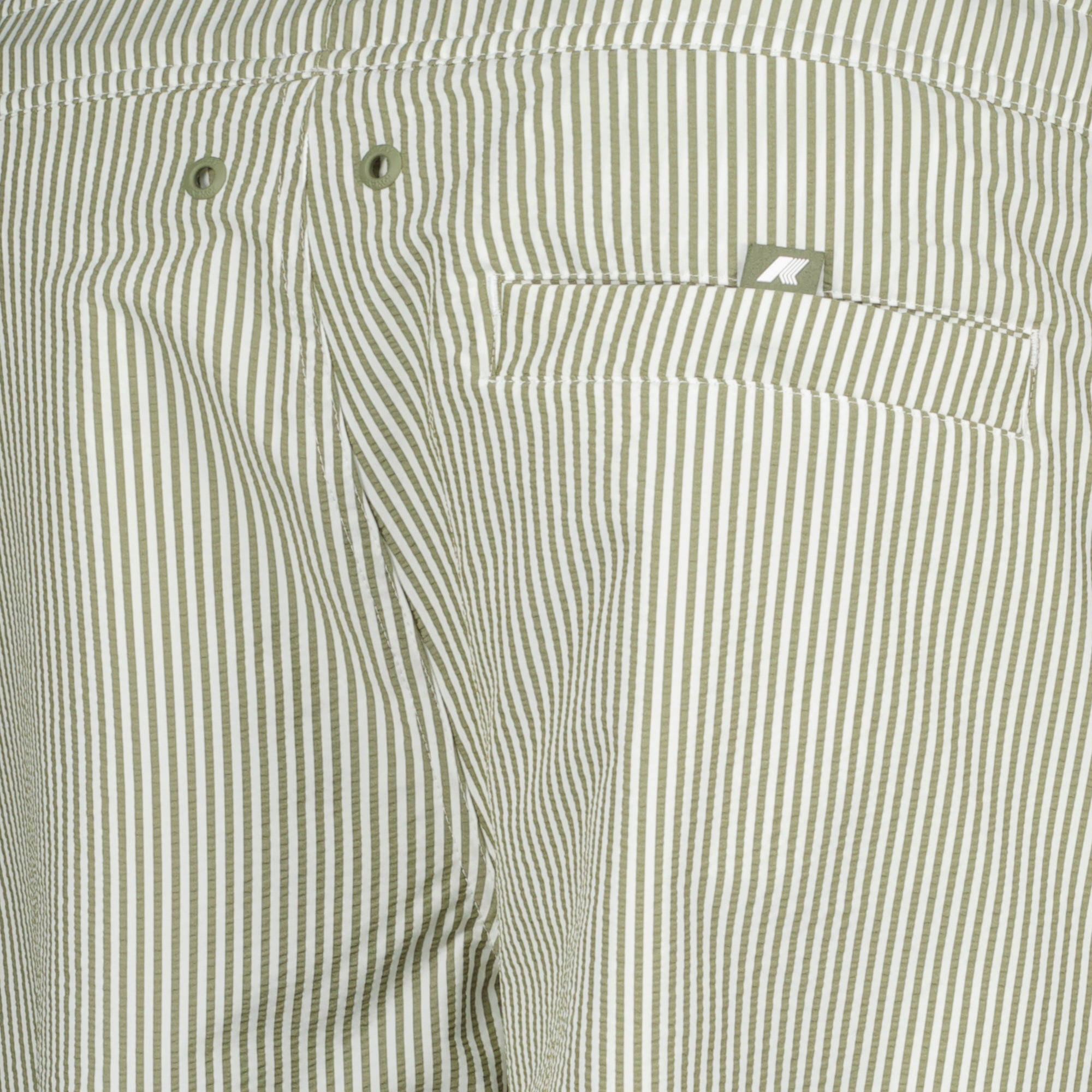 Image de l'article Maillot de bain Hazel Mid rayé de la marque K-Way pour Homme - Saison Printemps-Été 2025 - Vue détaillée_2