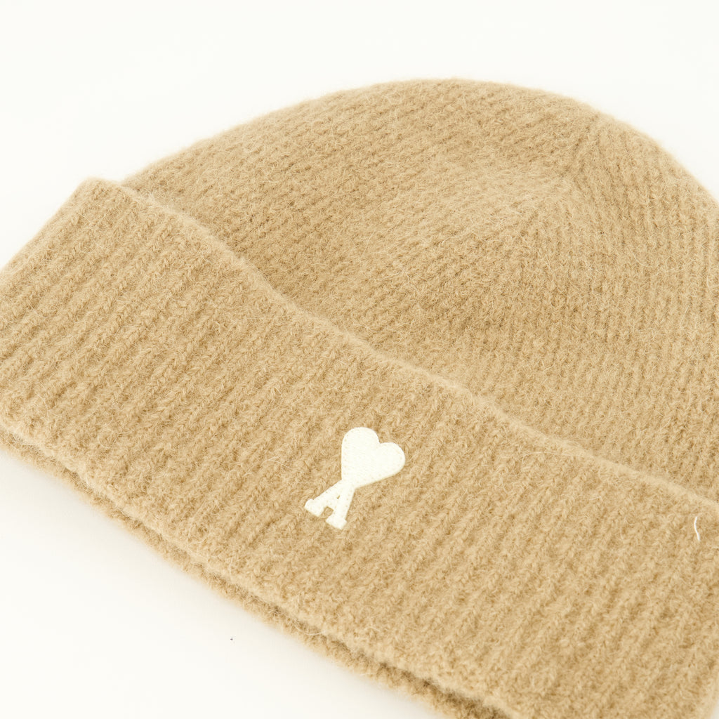 Chapeaux, casquettes et bonnets Gorro de Alpaca Beige Ami PARIS Beige Unisexe