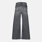 Imagen de los Jeans Delina de Khaite en denim gris para Mujer - Temporada Primavera-Verano 2026 - Vista Trasera