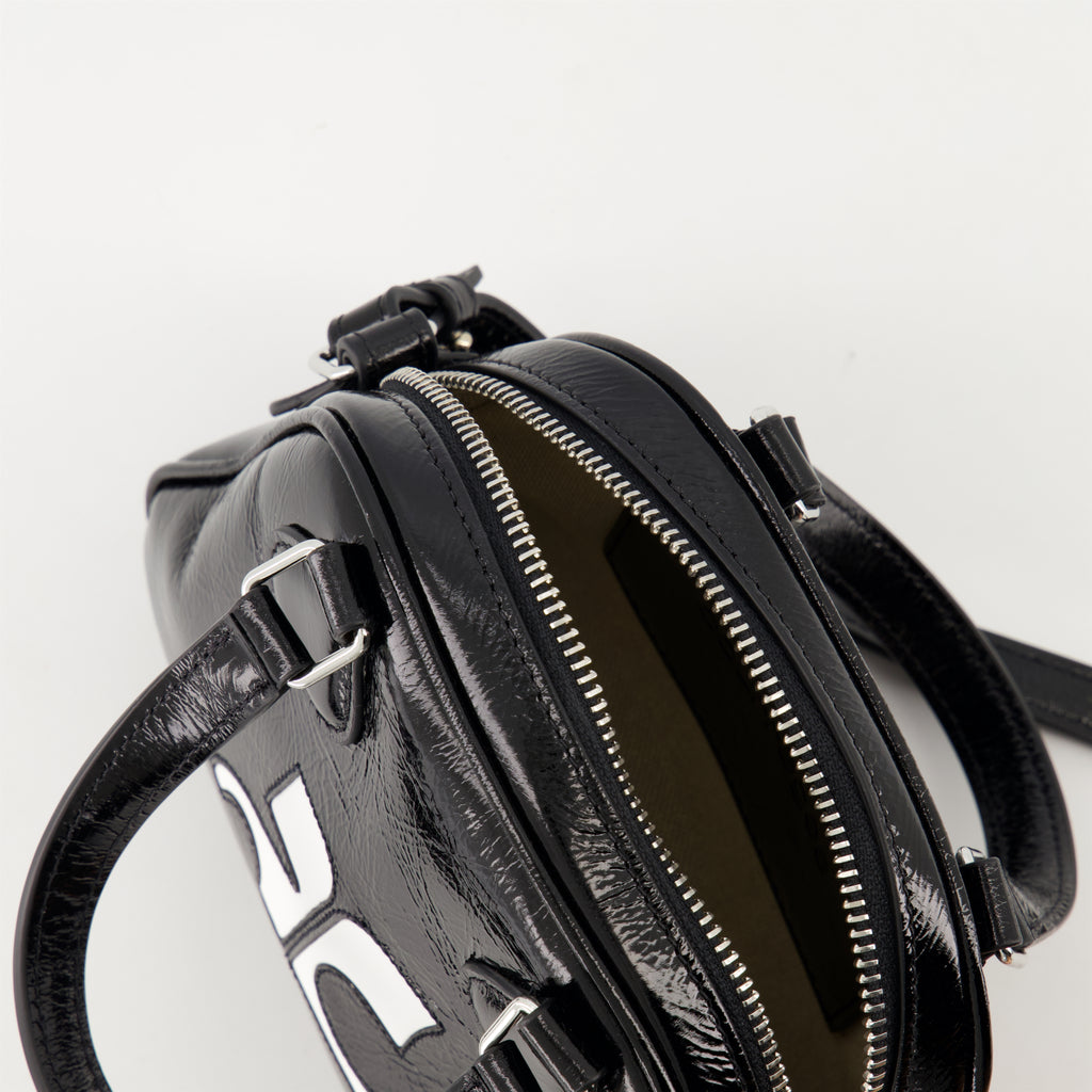 Handtaschen und schultertaschen Mini sac bowling Réédition Courrèges Schwarz Unisex