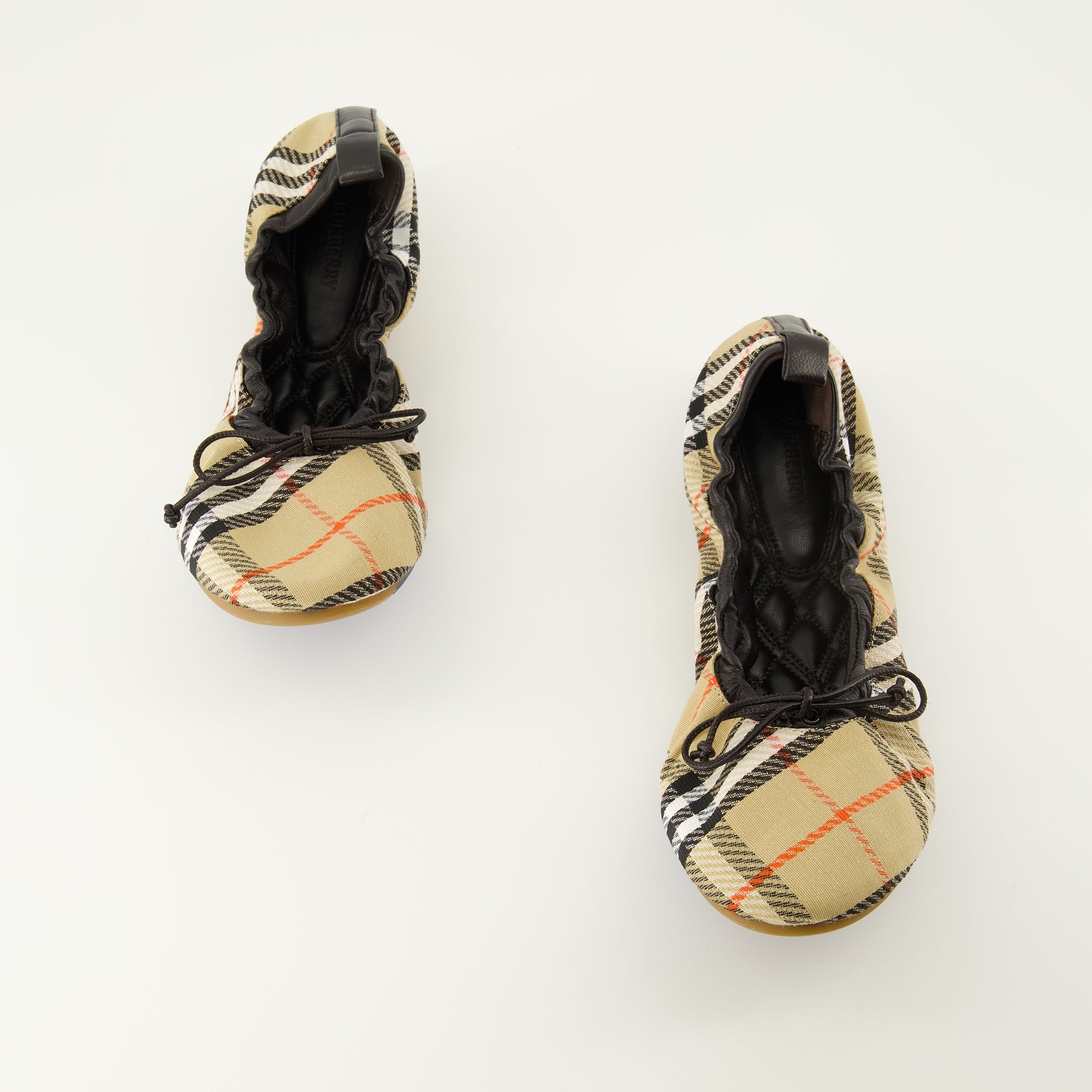 Chaussures plates Ballerines Fawn Check beige Burberry Beige Femme