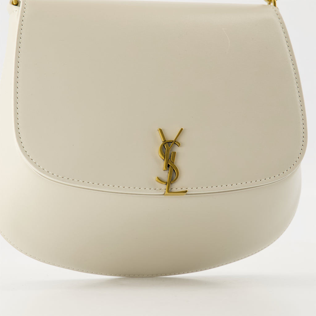 Borse a mano e a spalla Sac Voltaire en cuir Saint Laurent Bianco Femme