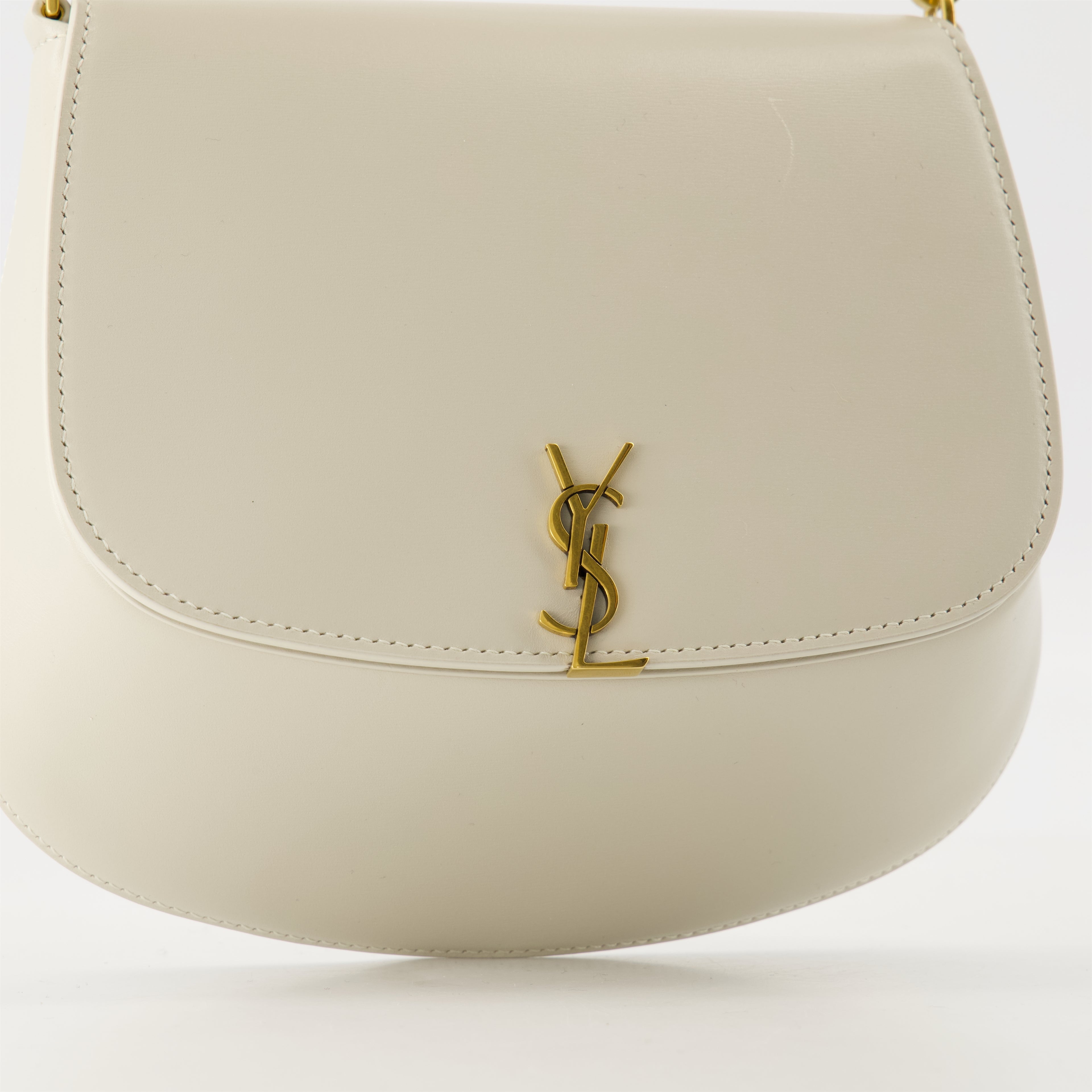 Borse a mano e a spalla Sac Voltaire en cuir Saint Laurent Bianco Femme