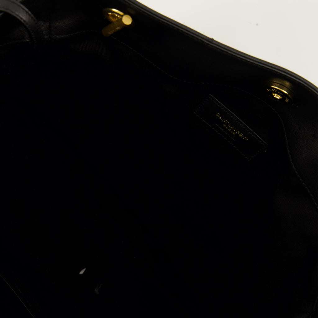 Sacs seau Bolso pequeño Jamie Shopping en cuero negro Saint Laurent Noir Femme