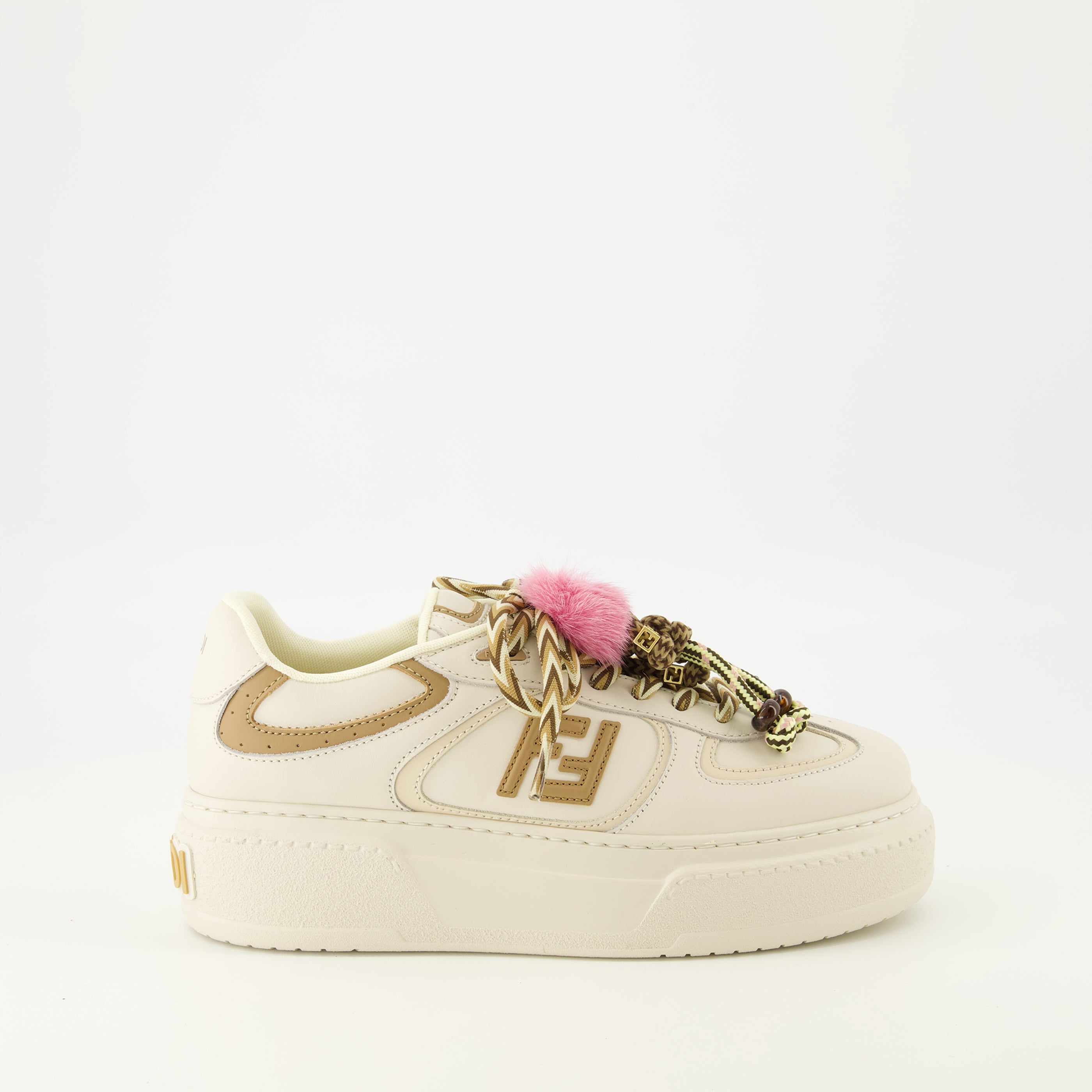 Fendi Match Beige Platform Sneakers Fendi - Women – myCompañero
