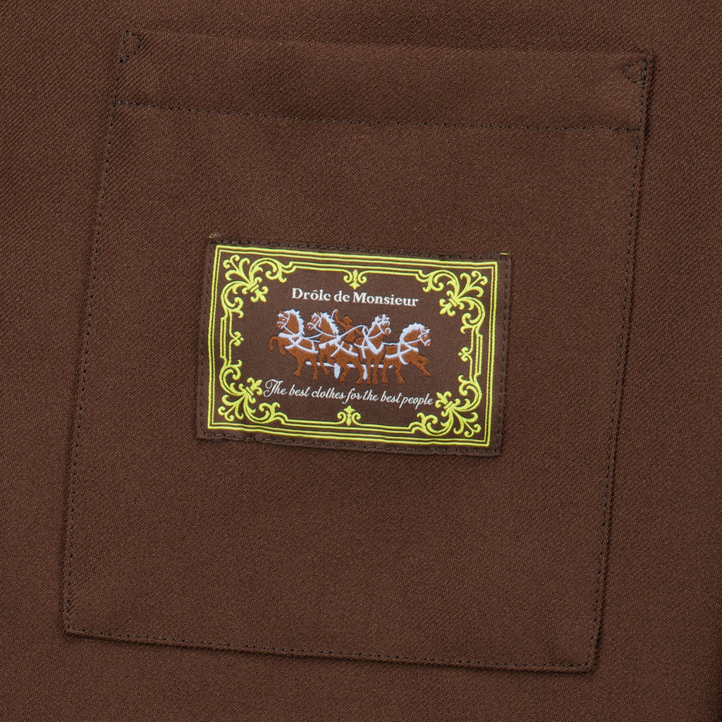 Chemises Chemise élastiquée marron Drole De Monsieur Marron Homme