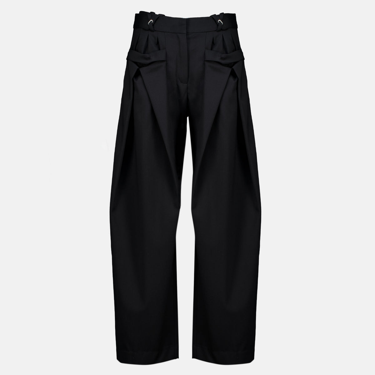 Pantalons Pantalon large en laine noir Rabanne Noir Femme