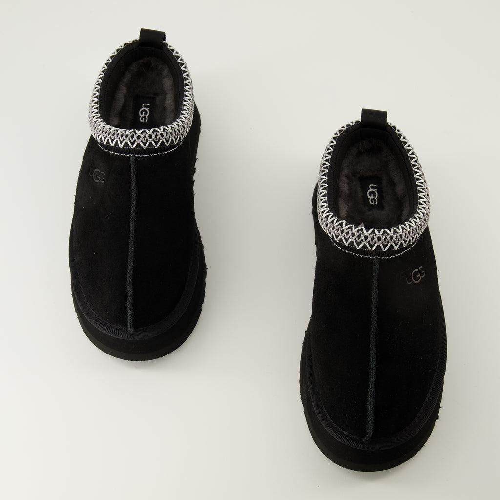 Image de l'article Mules Tazz II de la marque Ugg pour Femme - Saison Automne-Hiver 2025 - Vue de dessus paire de chaussure