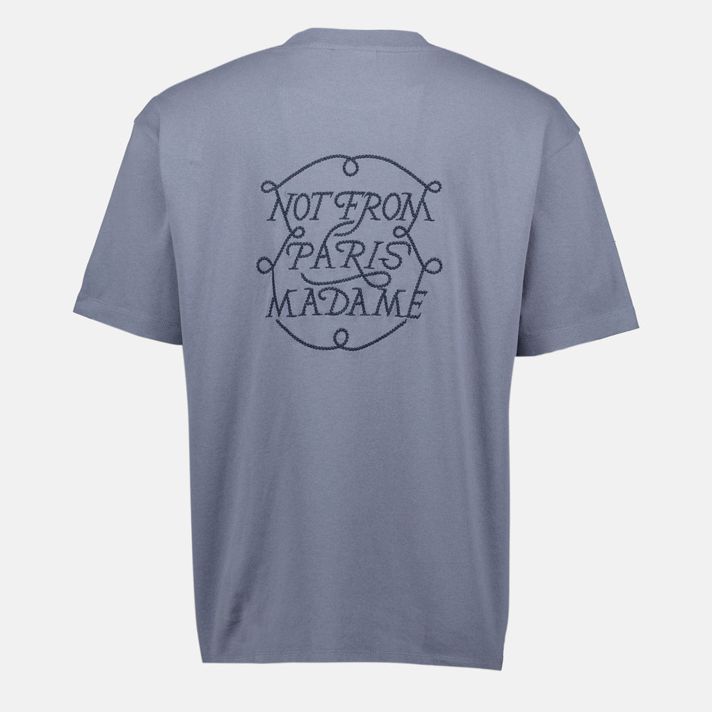 Camisetas Camiseta de Eslogan Trenzada Drole De Monsieur Azul Homme