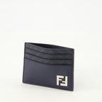 Imagen del Porta tarjetas FFSquared azul marino de Fendi para Hombre - Temporada Primavera-Verano 2026 - Vista Detallada_2