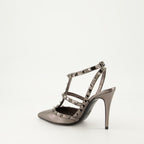 Pumps Rockstud Heels Valentino Garavani Silber Femme