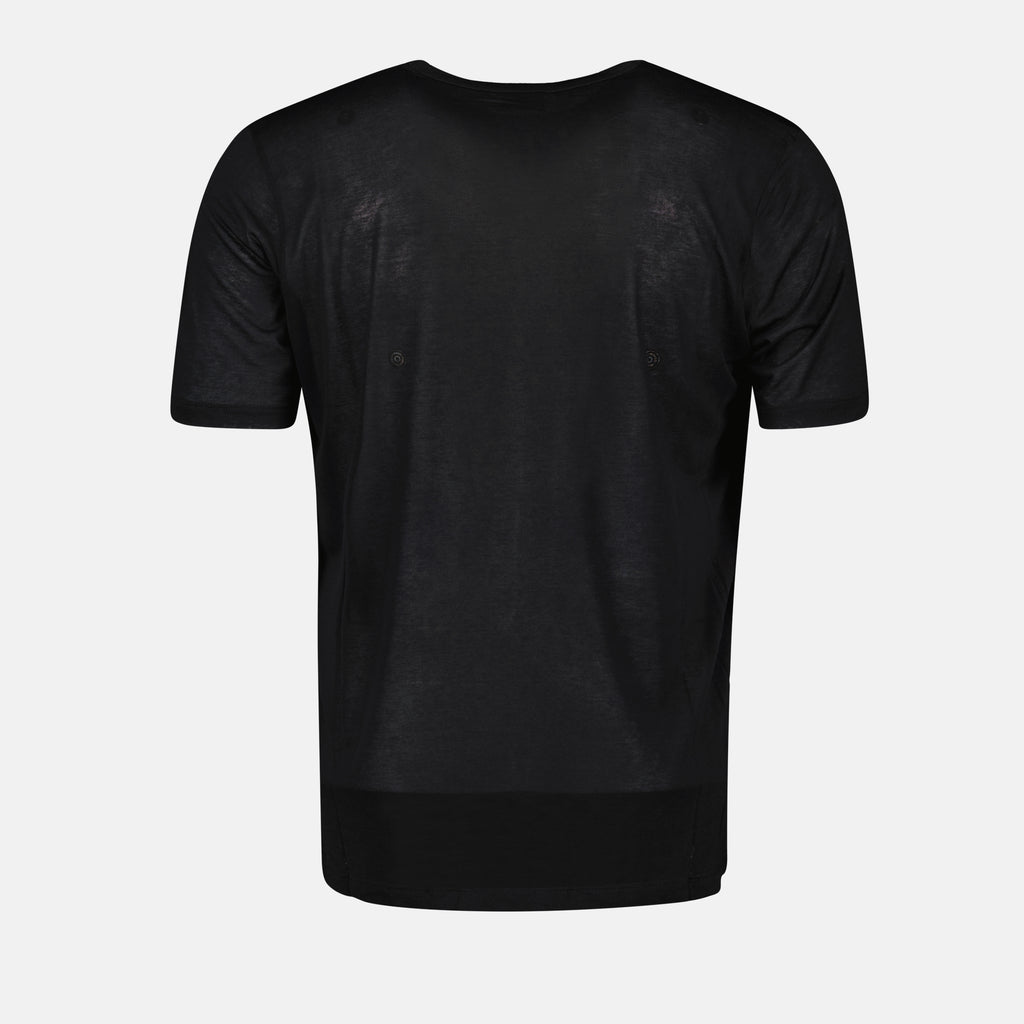 T-shirts Viscose T-shirt Saint Laurent Black Homme