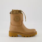 Bottines Kickstream Regenstiefel Moncler Beige Femme