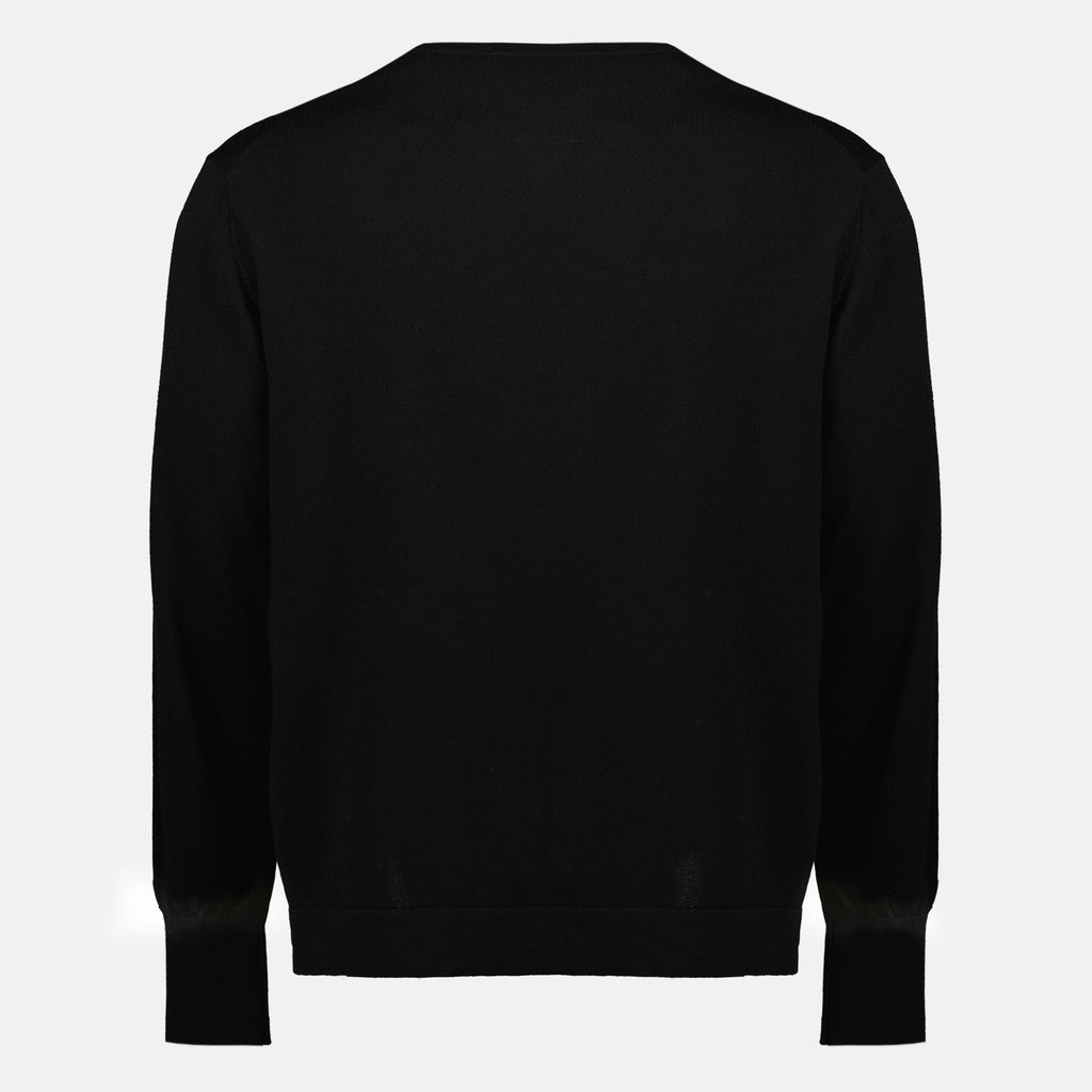 Maille Pull en laine noir Officine Générale Noir Unisexe