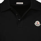 Polos Polo de Algodón Piqué Moncler Negro Hombres