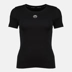 Imagen de la camiseta negra Moon para mujer de la marca Marine Serre - Otoño-Invierno 2025 - Vista Frontal