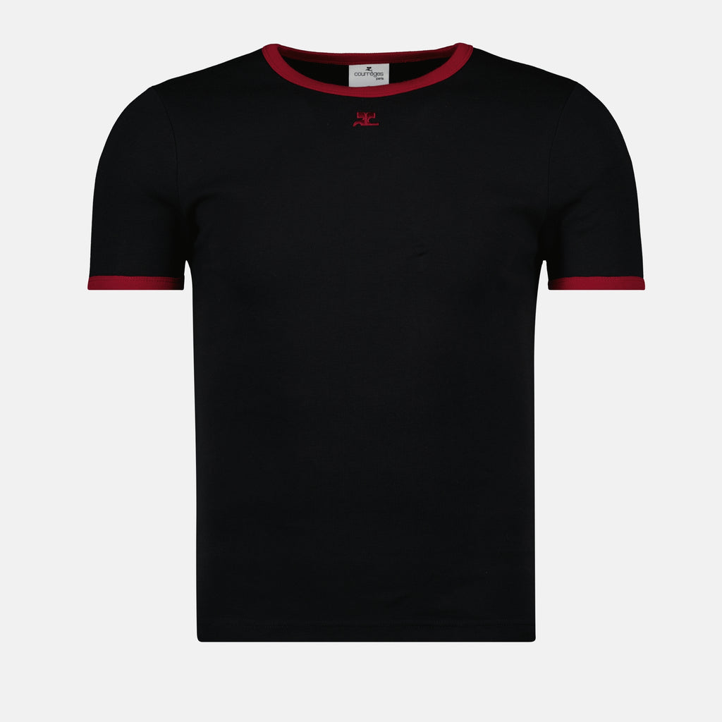 T-shirts Signature T-shirt Courrèges Black Homme