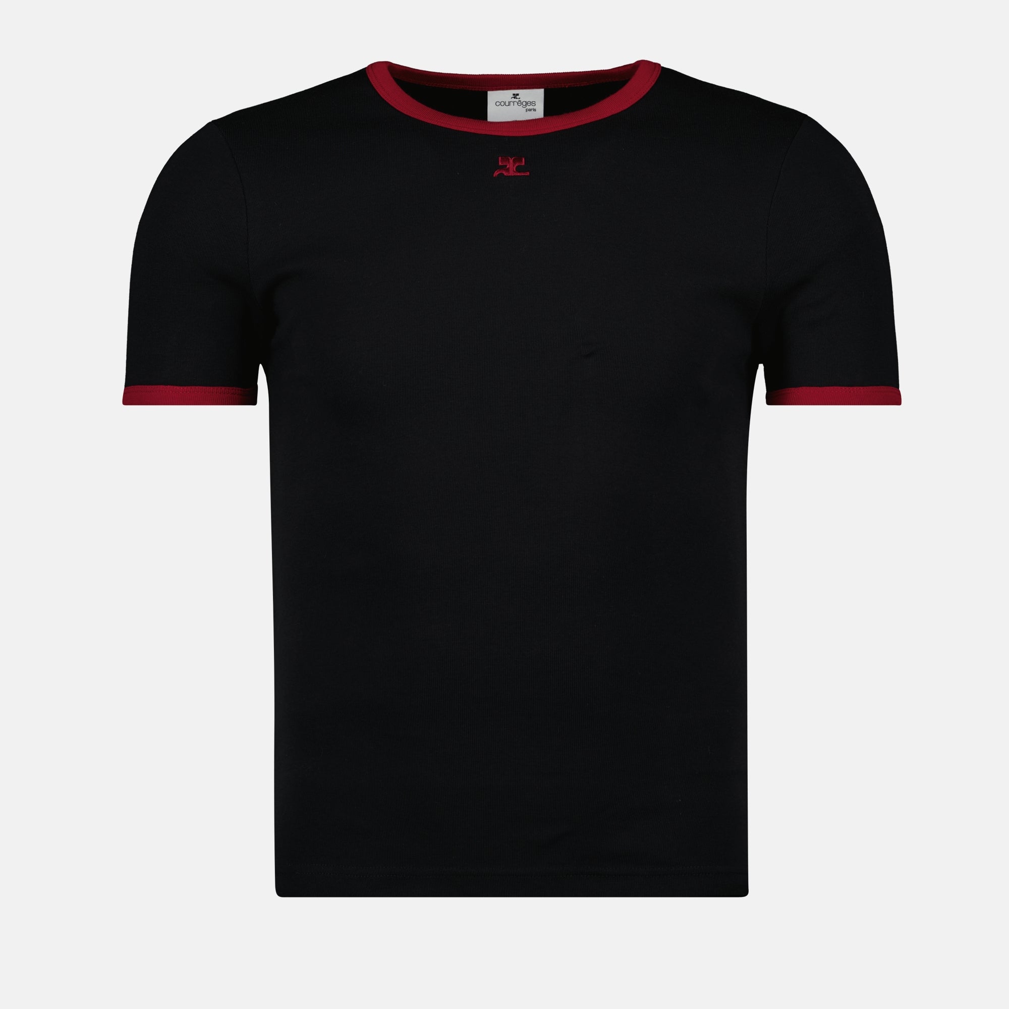 T-shirts Signature T-shirt Courrèges Black Homme