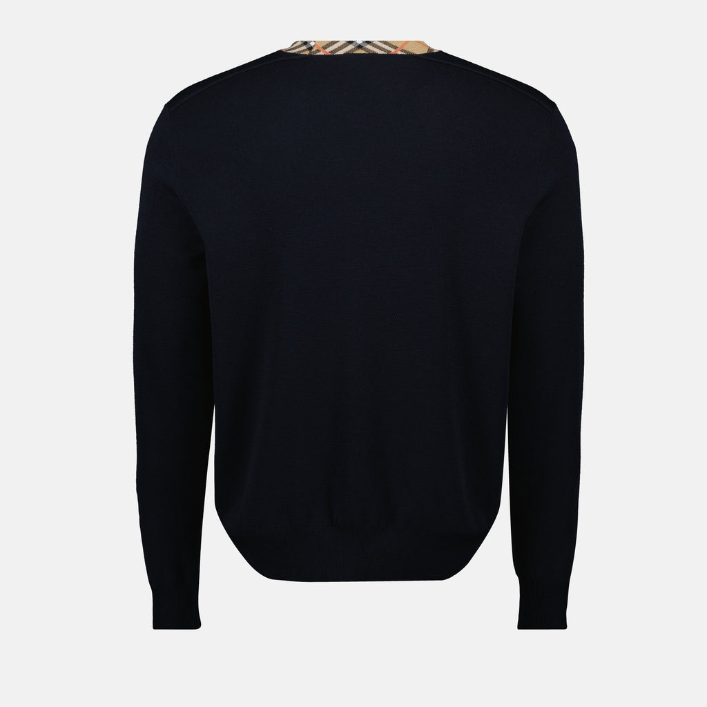 Bild des Burberry Herren Pullovers mit Karomuster aus Wolle - Herbst-Winter 2025 - Detailansicht_2