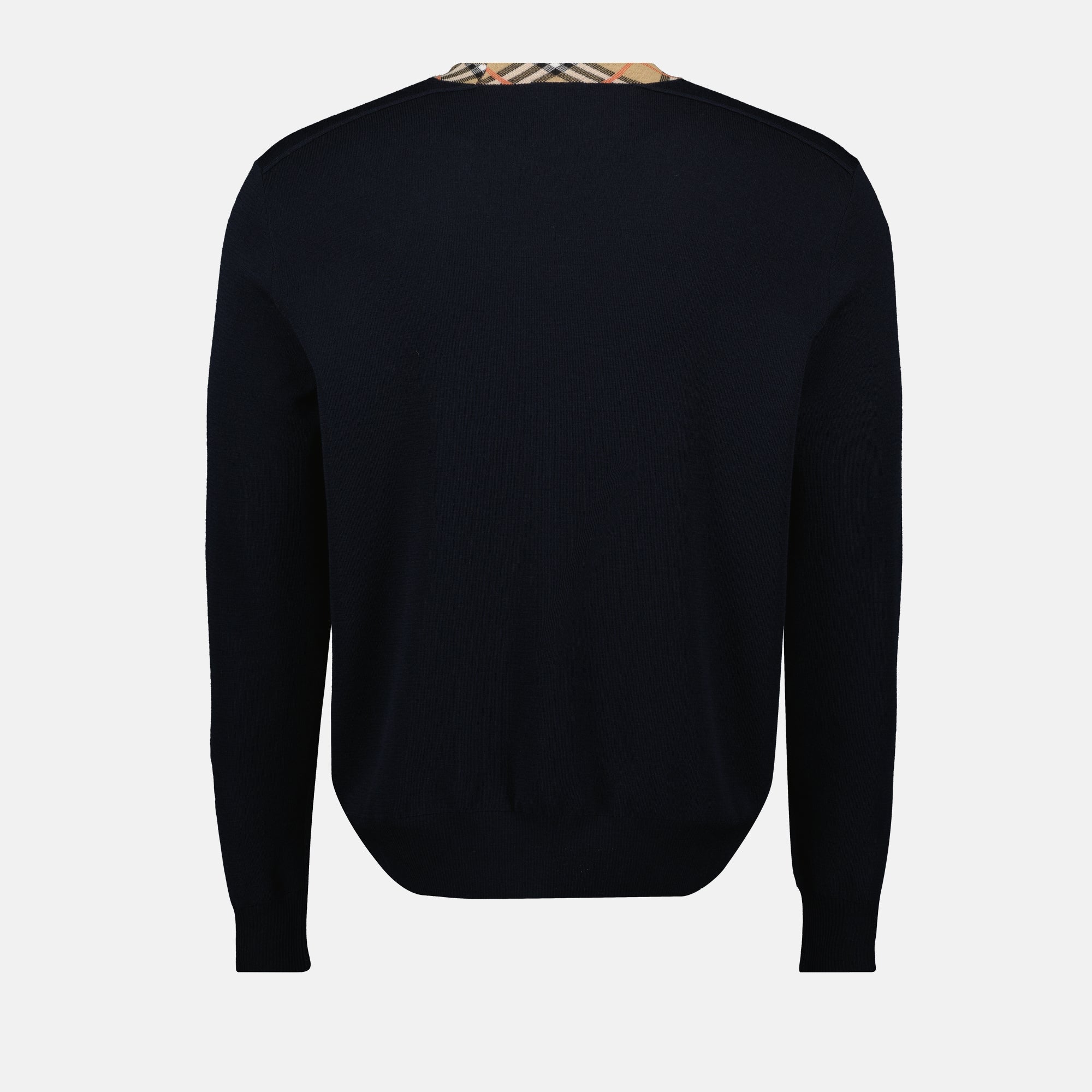 Bild des Burberry Herren Pullovers mit Karomuster aus Wolle - Herbst-Winter 2025 - Detailansicht_2