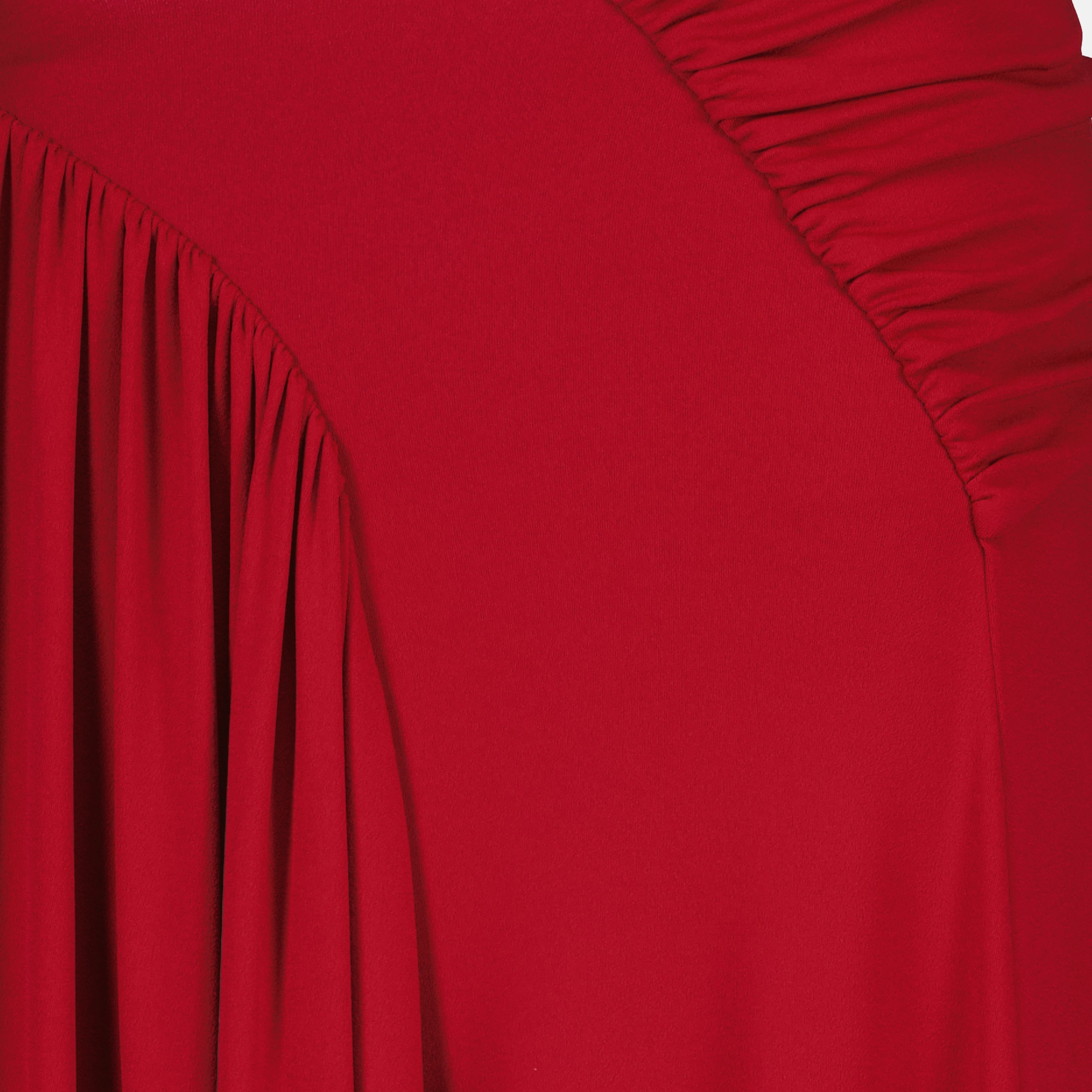 Immagine della gonna lunga in jersey rosso del marchio Rabanne per Donna - Collezione Primavera-Estate 2026 - Vista Dettagliata_2