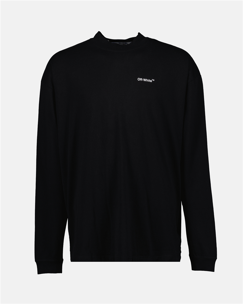 Sweatshirts OMAB032C99JER001 1001 black white Off-White Schwarz Homme
