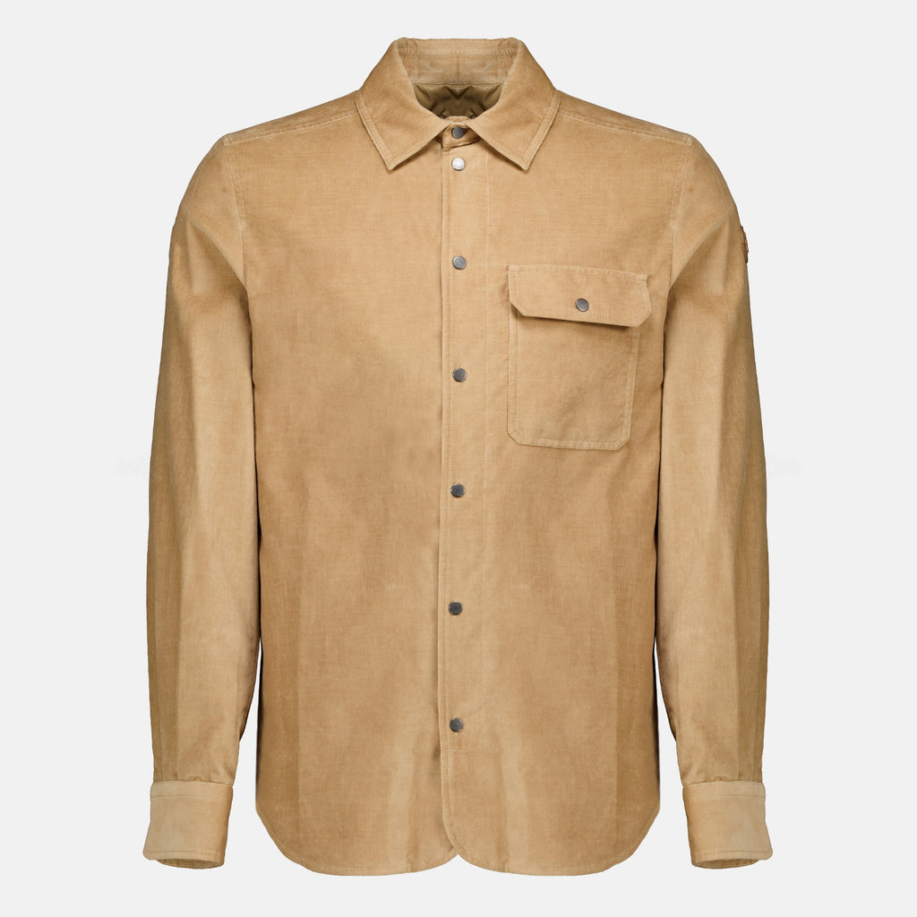 Chemises Camisa de Pana Beige Moncler Beige Homme