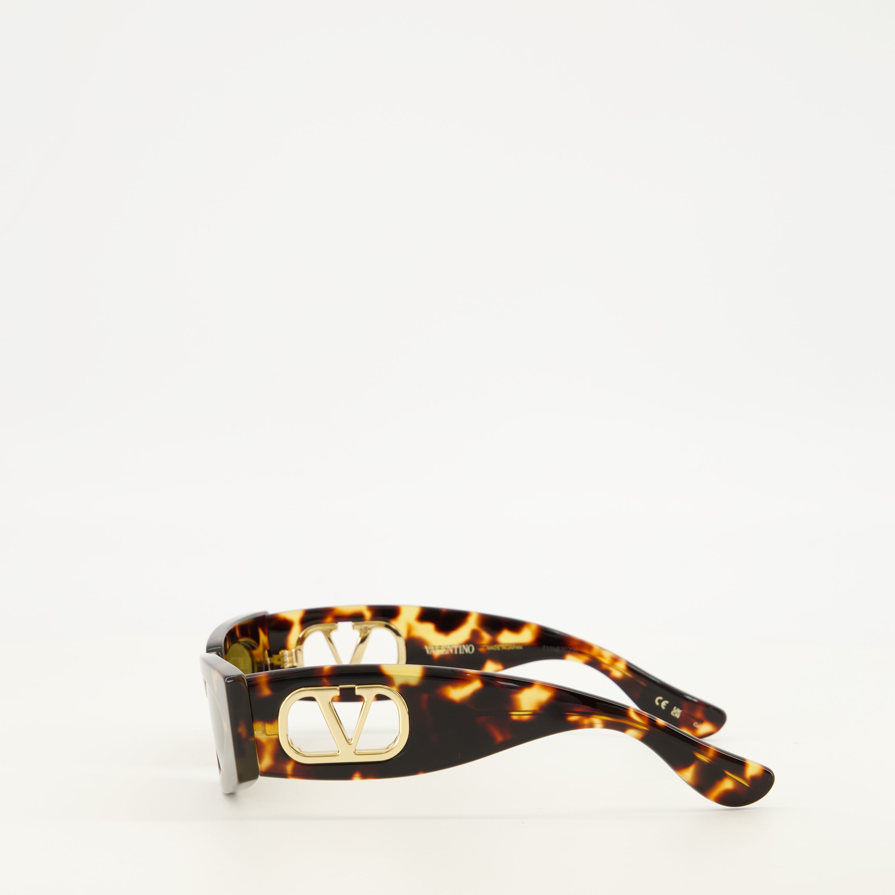 Lunettes Lunettes rectangulaires écailles de tortues Valentino Garavani Marron Femme