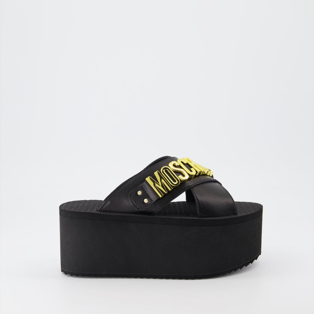 Plateauschuhe MA28118I1G MF0 000 nero Moschino Schwarz Femme