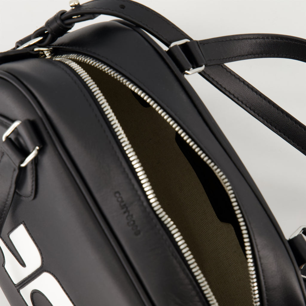 Sacs à main et épaule Sac bowling Réédition Courrèges Noir Unisexe