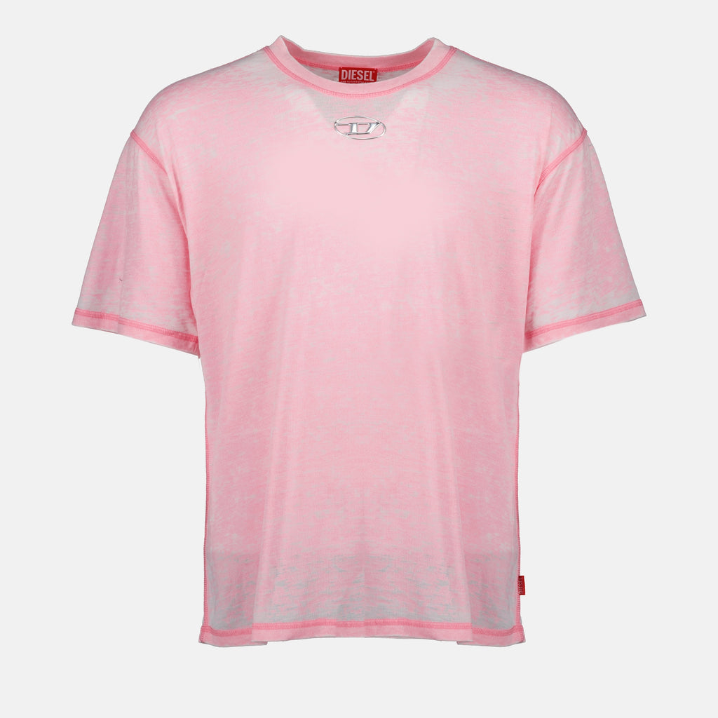 T-shirt T-shirt T-boxt-pak delave Diesel Rosa Homme
