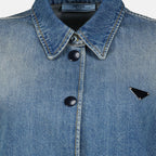 Imagen del artículo Camisa de Denim Corto de la marca Prada para Mujer - Temporada Otoño-Invierno 2025 - Vista Detallada_6
