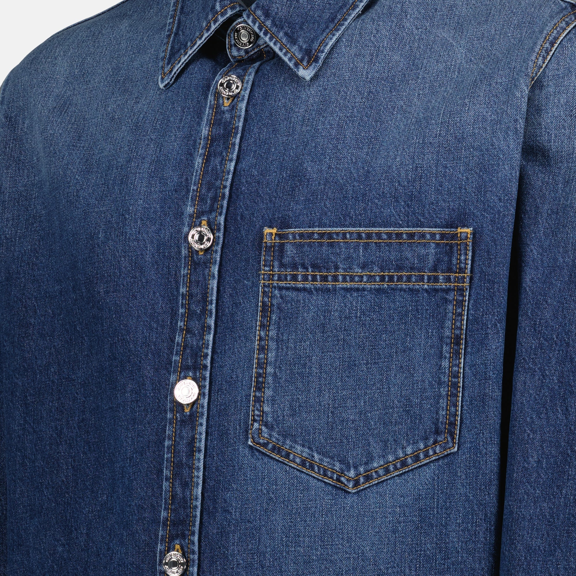 Chemises Denim Shirt Givenchy Bleu foncé Homme