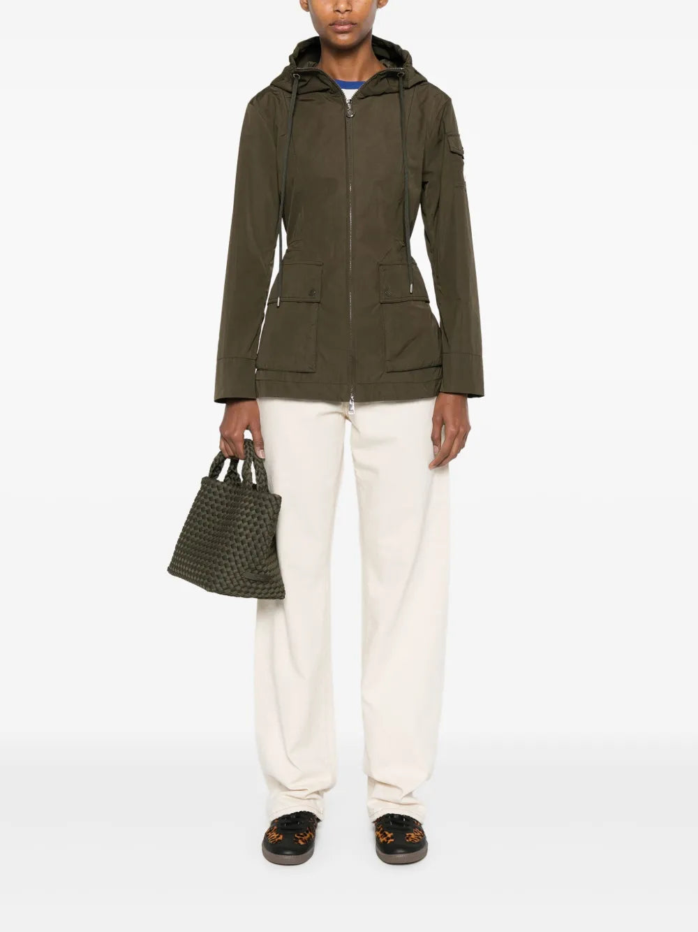 Manteaux Parka Leandro Moncler Kaki Femme