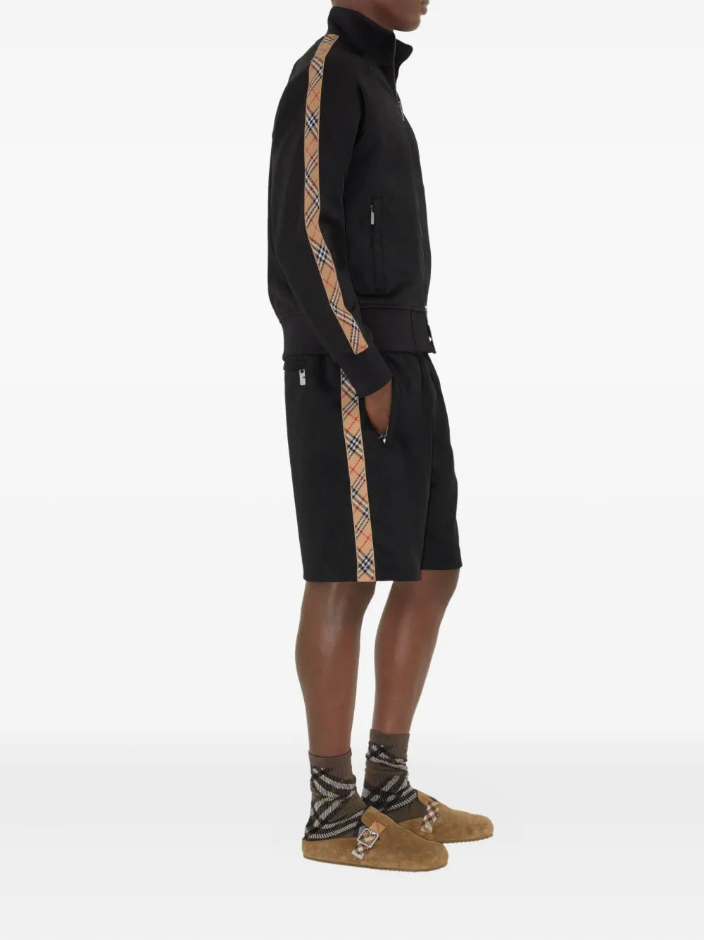 Sweatshirts Veste de survêtement noire Burberry Noir Homme