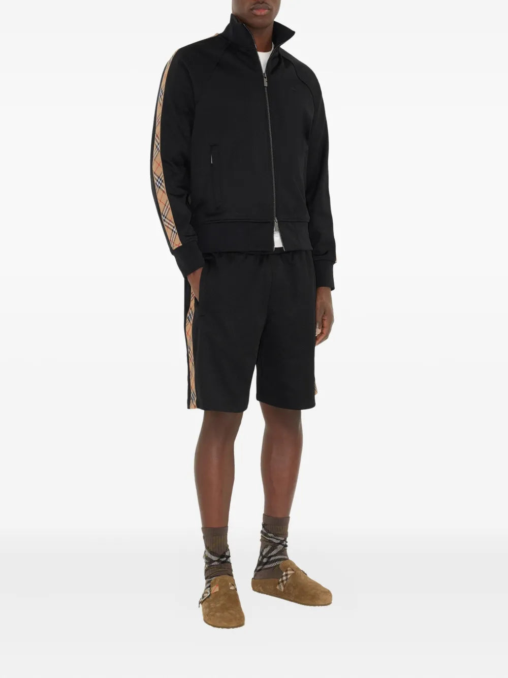 Hoodies Schwarze Trainingsjacke Burberry Schwarz Herren