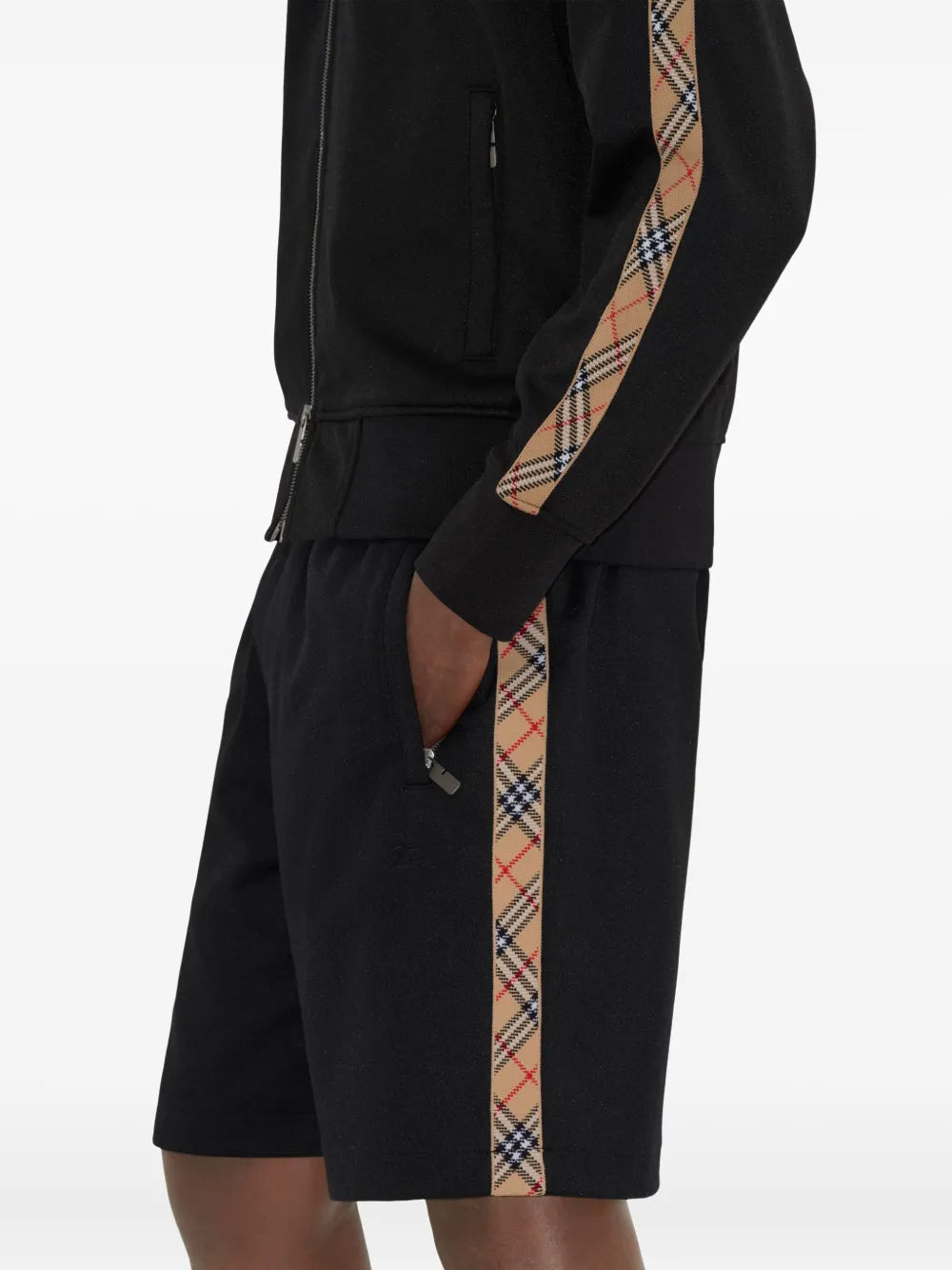 Sweatshirts Veste de survêtement noire Burberry Noir Homme