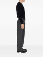 Imagen del suéter de lana a cuadros de Burberry para hombre - Otoño-Invierno 2025 - Vista Trasera