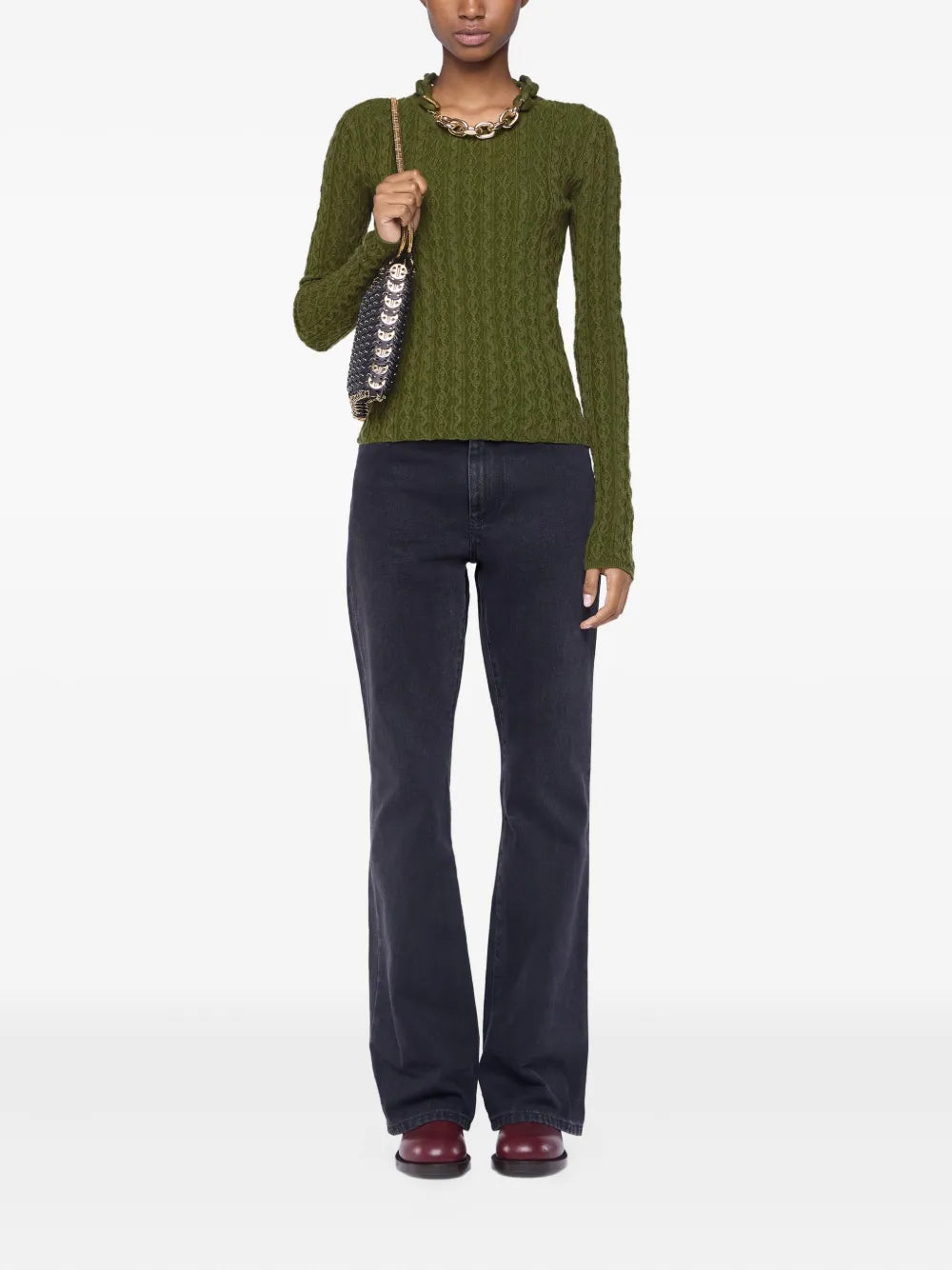 Bild des Chain Pullovers von Rabanne für Damen - Herbst-Winter 2025 - Rückansicht