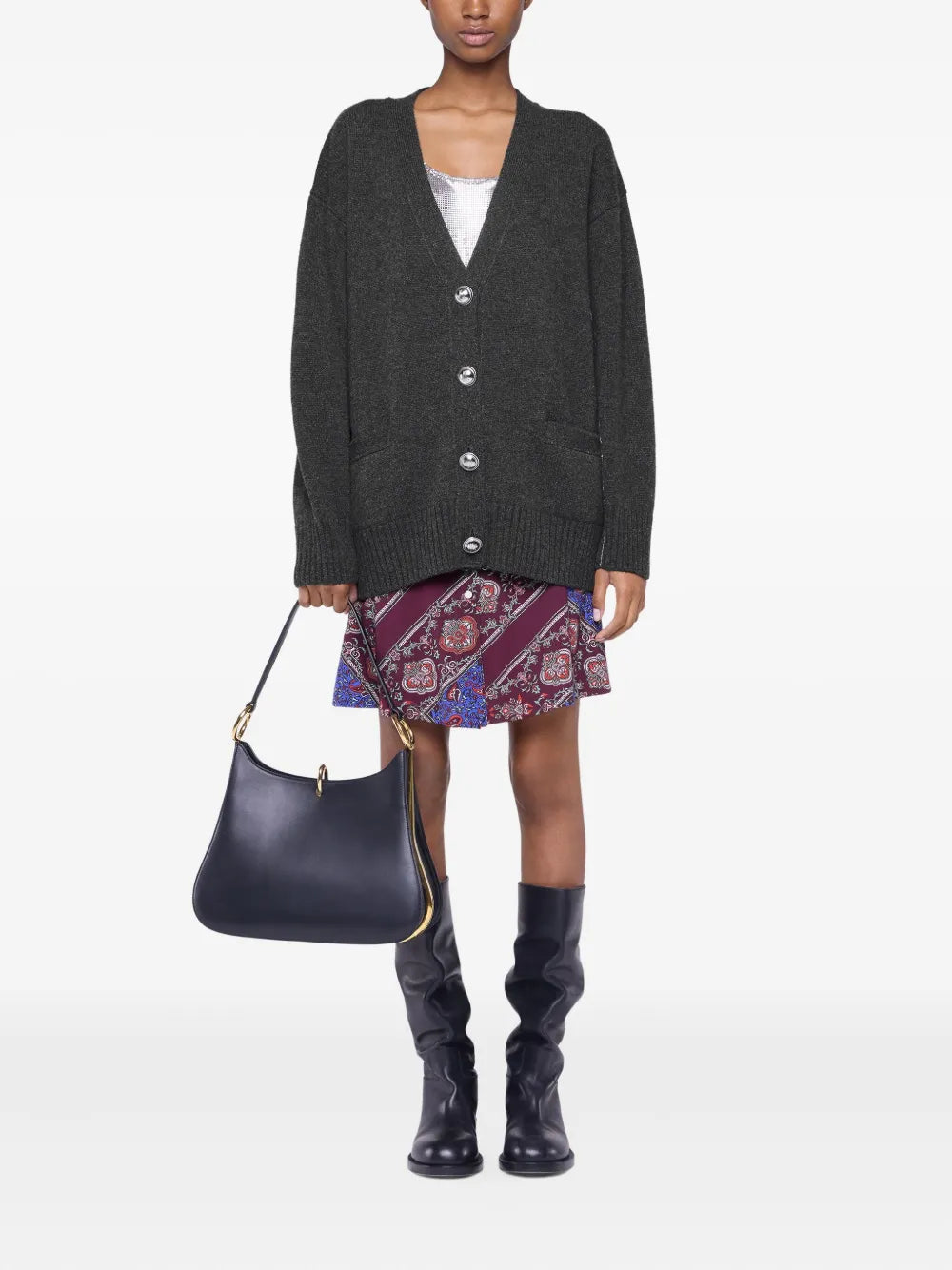 Bild des Rabanne Damen-Wollcardigans - Herbst-Winter 2025 - Rückansicht