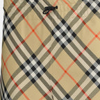 쇼츠 체크 격자무늬 반바지 Burberry 베이지 Femme