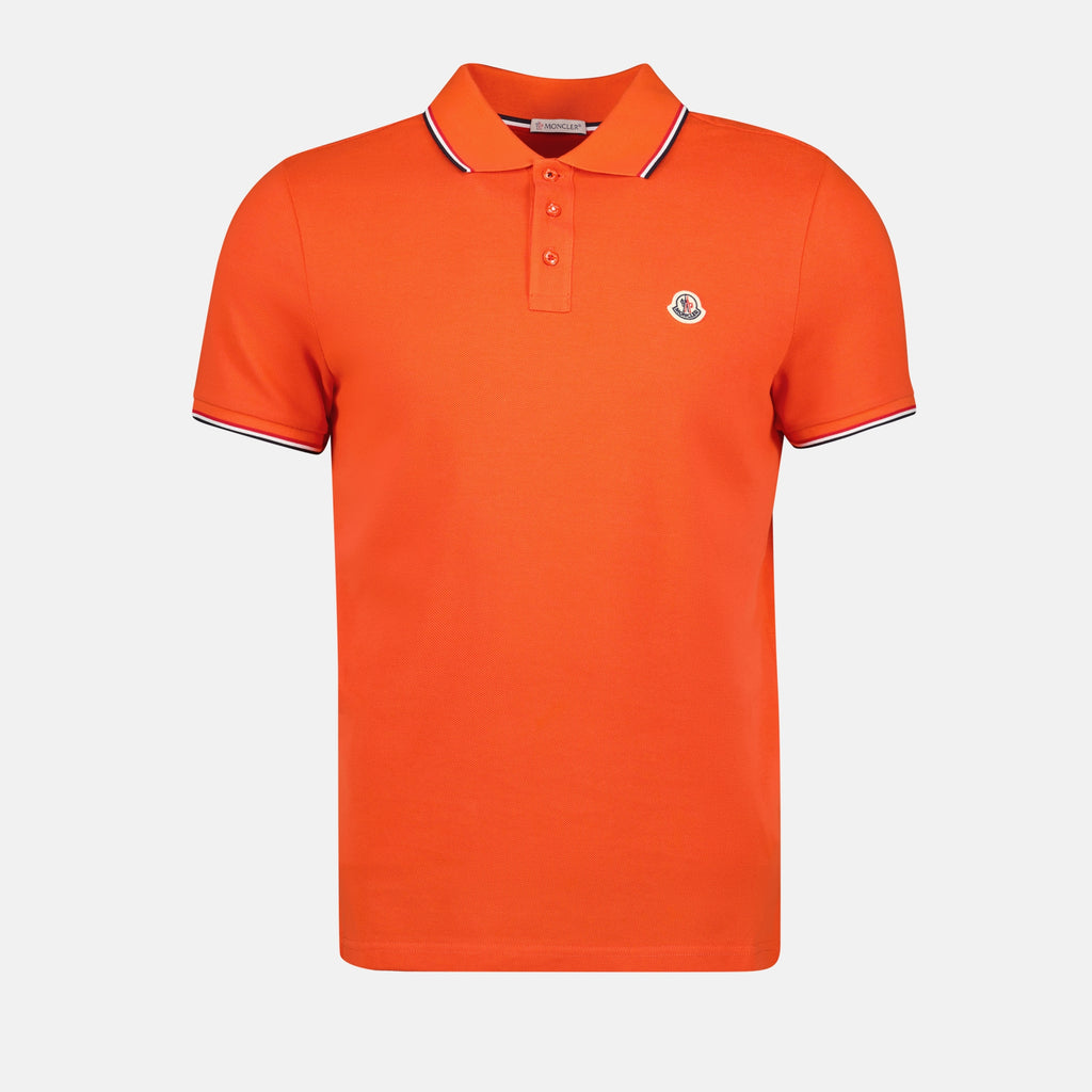 Polo shirts Polo à liseré Moncler Orange Homme