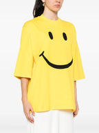 Image of the Moschino Women's Smiley T-shirt - Autumn-Winter 2025 Season - Detailed View_1