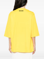 Image of the Moschino Women's Smiley T-shirt - Autumn-Winter 2025 Season - Detailed View_4