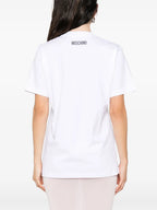 Image of the printed T-shirt from the brand Moschino for Women - Autumn-Winter Season 2025 - Detailed View_4