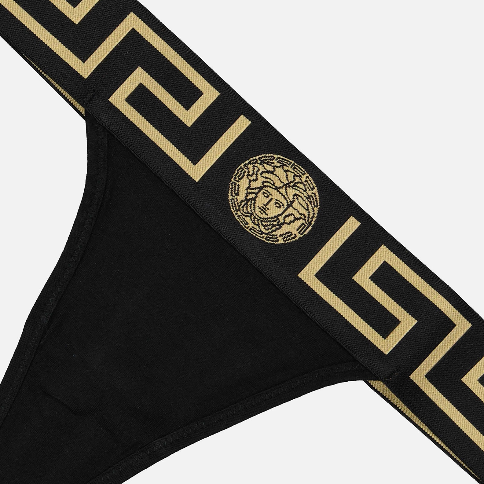 Sous-vêtements et homewear String Medusa Greca Versace Noir Femme