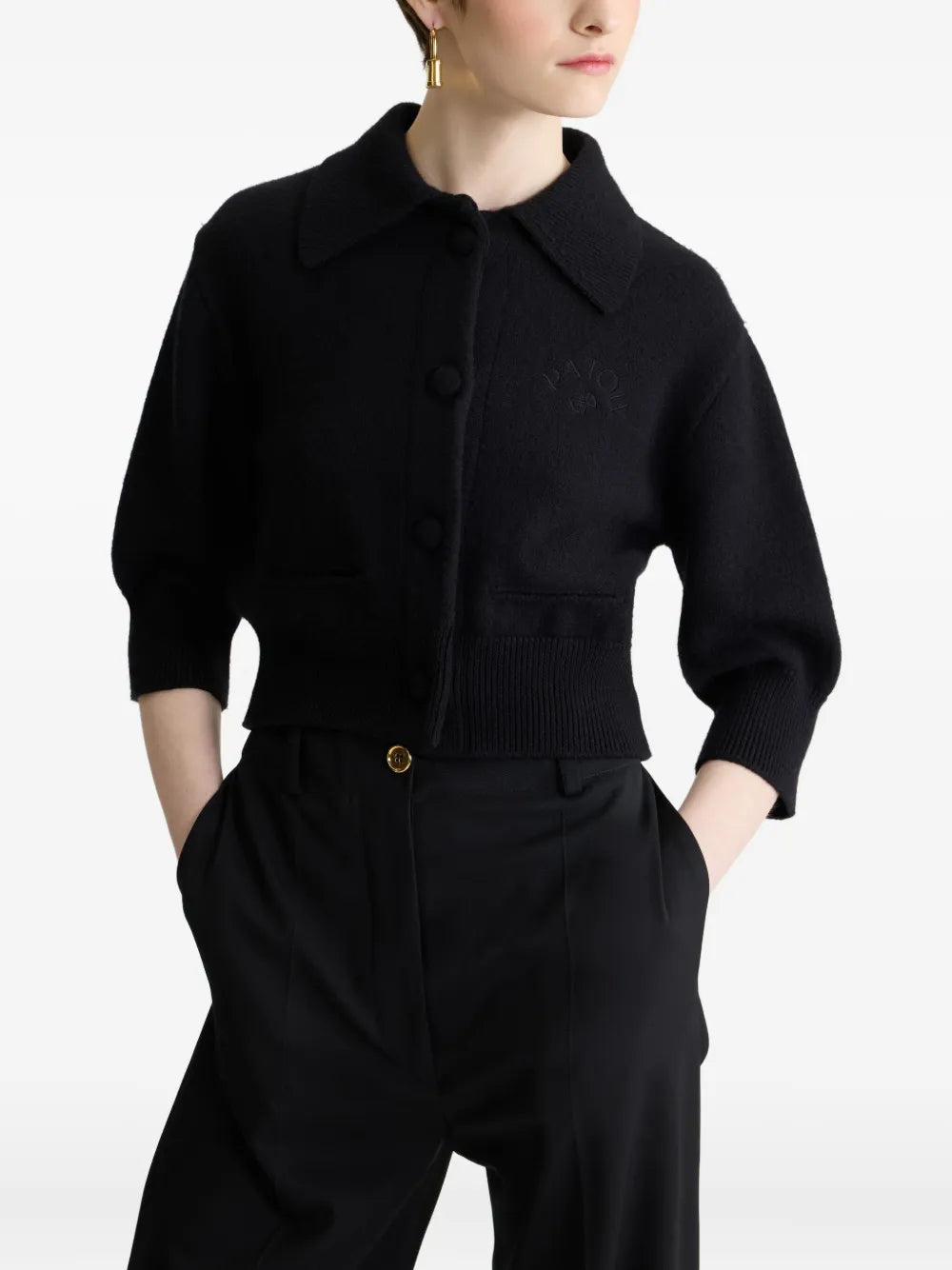 Image de l'article Cardigan en laine de la marque Patou pour Femme - Saison Automne-Hiver 2025 - Vue détaillée_4