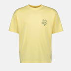 T-shirts T-shirt slogan vignes Drole De Monsieur Yellow Homme