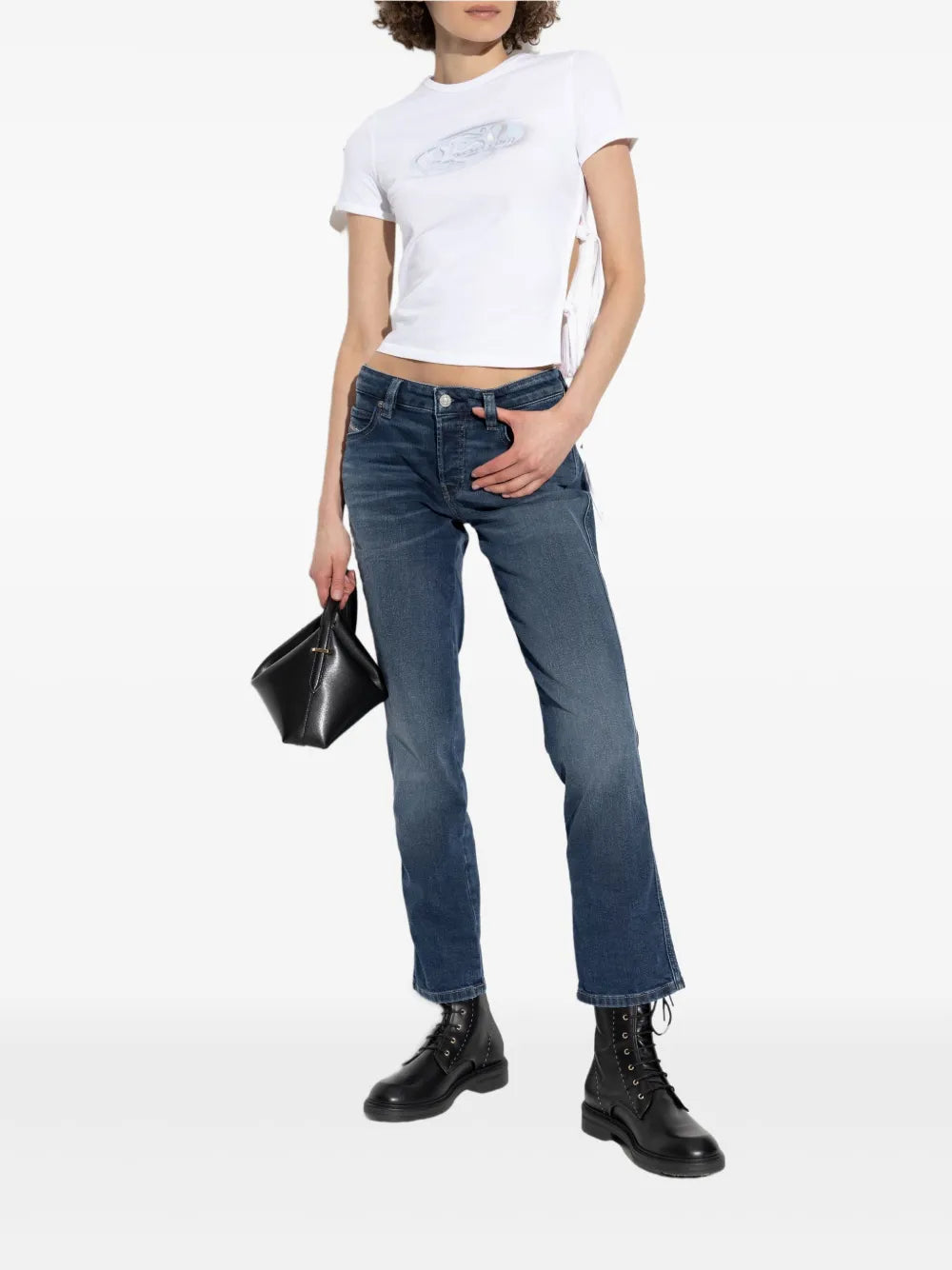 Immagine dei Jeans D-Jiann 1992 L.30 del marchio Diesel per Donna - Stagione Autunno-Inverno 2025 - Vista Posteriore