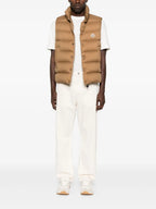Vestes Giacca in Piuma Senza Maniche Tibb Moncler Beige Homme